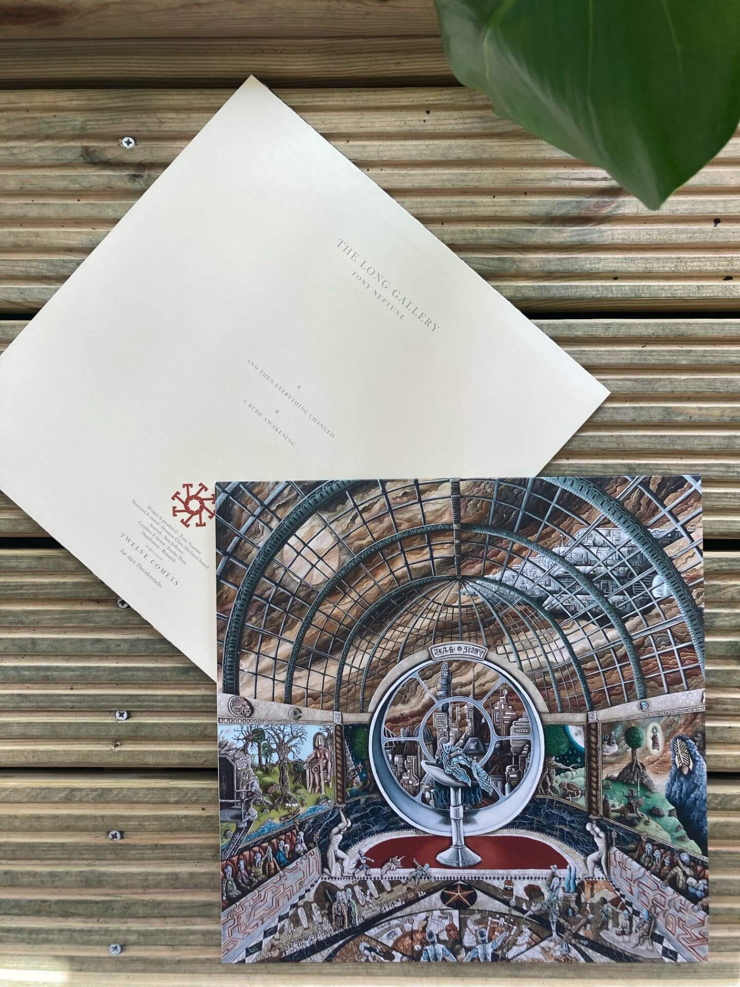 Tony Neptune's Vinyl Record on Wooden Decking